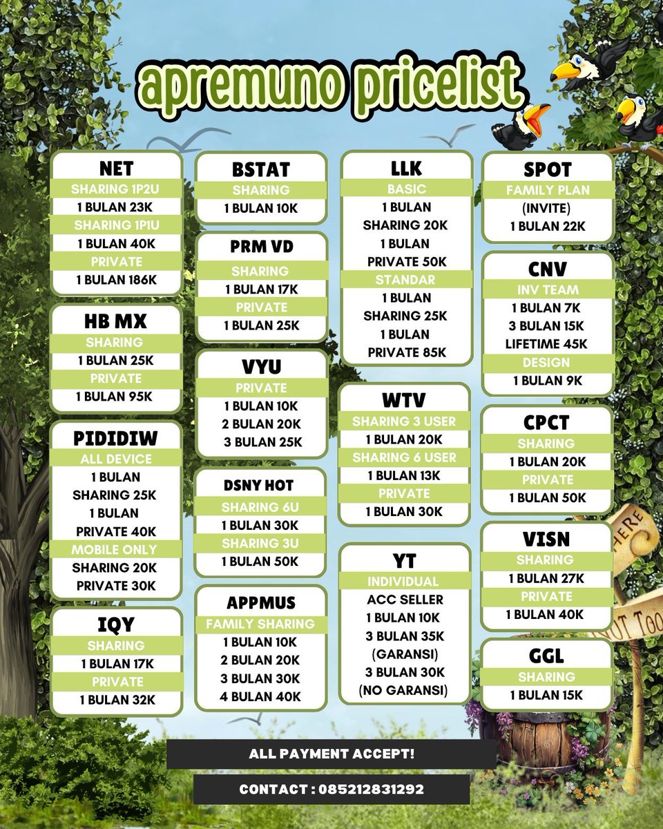 patchqy's tweet image. HAI HAI MORNING PAGII JAJAN YUK! WA DI BIO YA~ 

ADA JUAL BELI WTS WTB APLIKASI PREMIUM NIH AMAZONE PRIME VIDEO, APPLE MUSIC, BSTATION, CANVA, CAPCUT, DISNEY HOTSTAR, GAGAOLA, HBO MAX, IQIYI, LOKLOK, NETFLIX, VIDIO, VISION+, VIU, WETV, YOUTUBE TRUSTED FAST RESPON