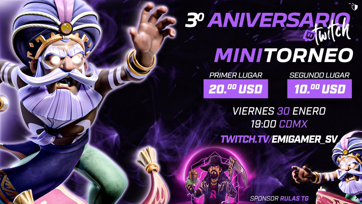 Viernes!!!😍

Se viene eventazooo 🥳
3 años en esta plataforma que me ha dado la oportunidad de conocer personas muy bonitas♥️

Están todos invitados!!!

✅32 lugares
✅ Modalidad explicada en directo.

Y muchas sorpresas más🥳

📺twitch.tv/emigamer_sv
📺tiktok.com/@emirodriguez0…