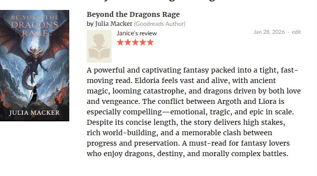 ArtbyJulieMacD's tweet photo. #readincommunity #WritingCommunity #fantasy New Review https://t.co/JJxYo58OSJ