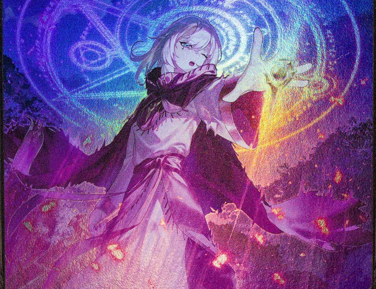 A closer look at Merlin in this season's Sapphire Pack Foil