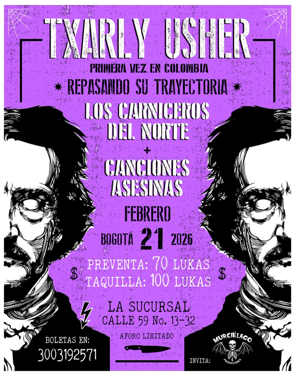 Este viernes sobre las 6.30 pm, haremos una prueba 🔴 en vivo desde La Valija de Fuego.

Conversaremos con la gente de Murciélago Producciones sobre el evento que se viene de Txarly Usher.

Lo transmitiremos en directo desde nuestra cuenta de TikTok... 
tiktok.com/@asesoriasdelp…