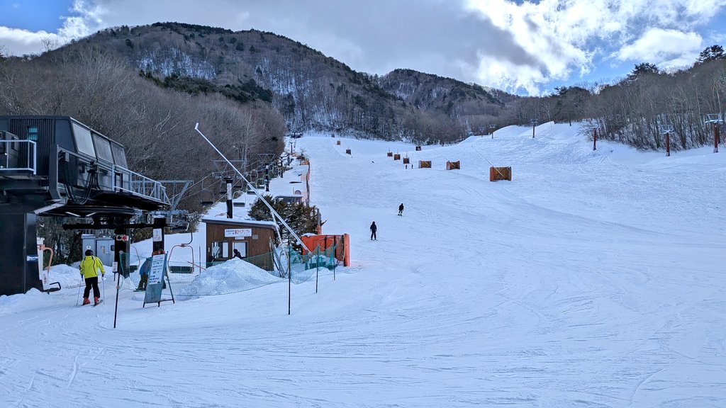 ベーシックパラレルターン小回り。
今まで出来たり出来なかったりで困ってたけど板を横に出すのをヤメたら出来た。
後は撓んだ板をトップからねじ込んで行くって感じですかね。
今の滑り方をしてたら午前中でヘトヘトになりました。