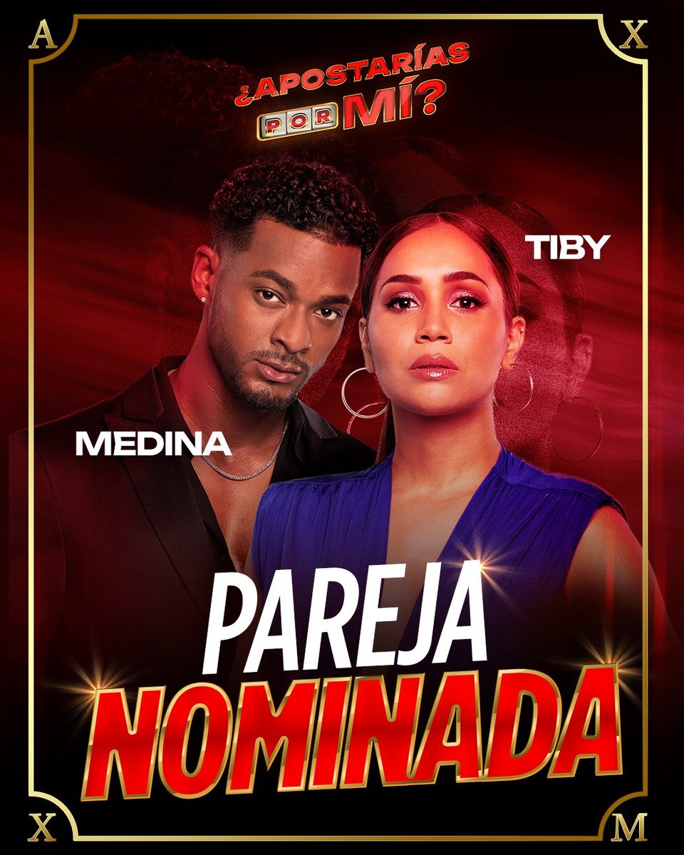 #Tiby y #Medina son la SEGUNDA PAREJA NOMINADA de esta semana en la Villa 🎰💔 

💞📺 ¿#ApostaríasPorMí?, disponible por @vix, @univision, @unimas y @canalestrellas