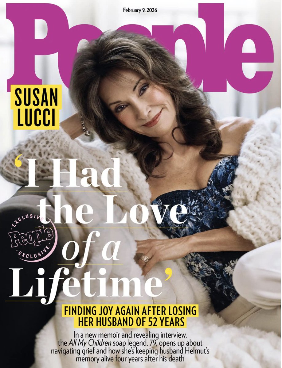 MichaelFairman's tweet photo. Susan Lucci Graces the Cover of PEOPLE; Shares She Felt ‘Completely Lost’ After Death of Husband, Helmut Huber - @Susan_Lucci #allmychildren #ericakane
More on Susan's cover story and what she shared of her struggles through grief and loss - https://t.co/mBZNjmAyU1 https://t.co/OZ0Erp8yuN