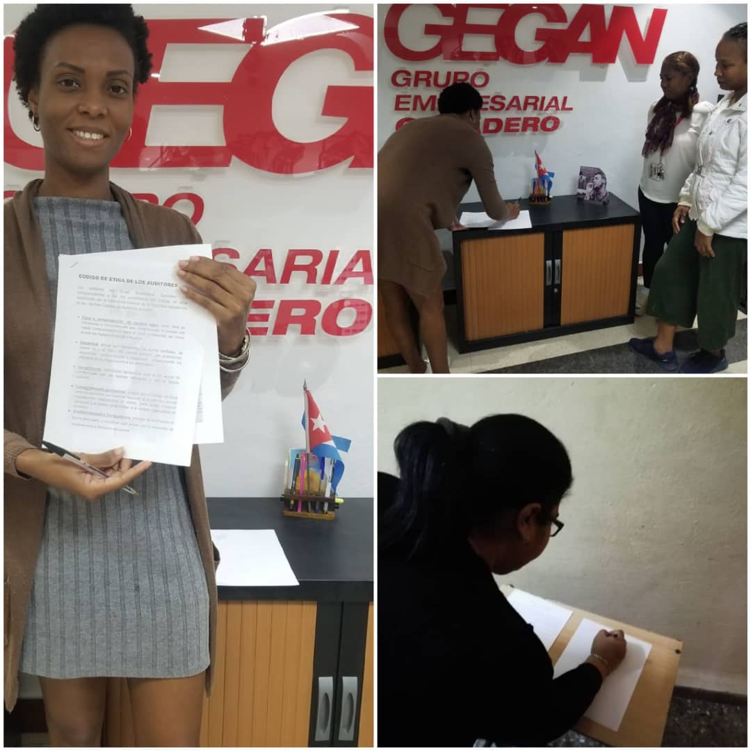 Los auditores del Grupo Empresarial Ganadero (GEGAN) cumplieron con la reafirmación del Código de Ética. #MartíVive. #100AñosConFidel. <a href="/ContraloriaCuba/">Contraloría Cuba</a>