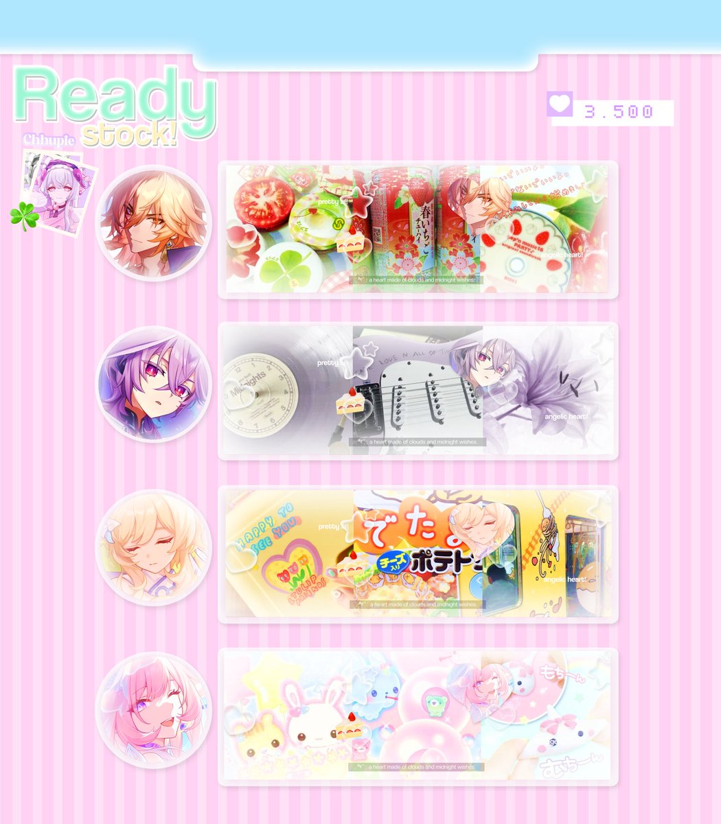 chhupie's tweet image. 🎀 — help rt &amp;amp; hype pls!

 .. (🍀) cupi ready stock 8 moodboard layout nih! &amp;gt;___^  price in pict, avail qriss, no minimal take! happy shopping 🛍️ 

h. #zonauang #zonajajan #zonaba