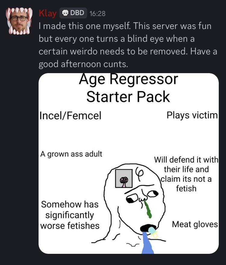 Spider_momm's tweet photo. @Klay_Voorhees @queenofthefog You literally used incel to describe me gang https://t.co/4aVUnoKuwS