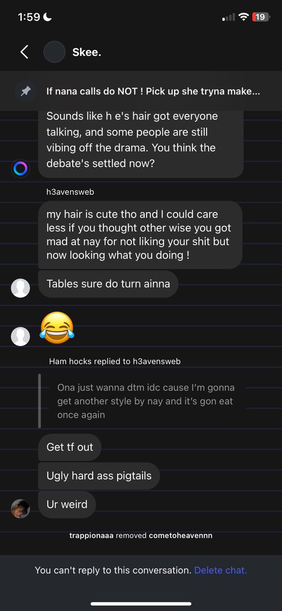 SentToHeavenn's tweet image. Hey cousins so my now ex bsf felt some way about me booking a hair appointment with smb she don’t fw and etc and when I sent myself to show our lil friend gc she called my hair ugly just because she don’t like the girl ? I just thought was weird lmk what y’all think