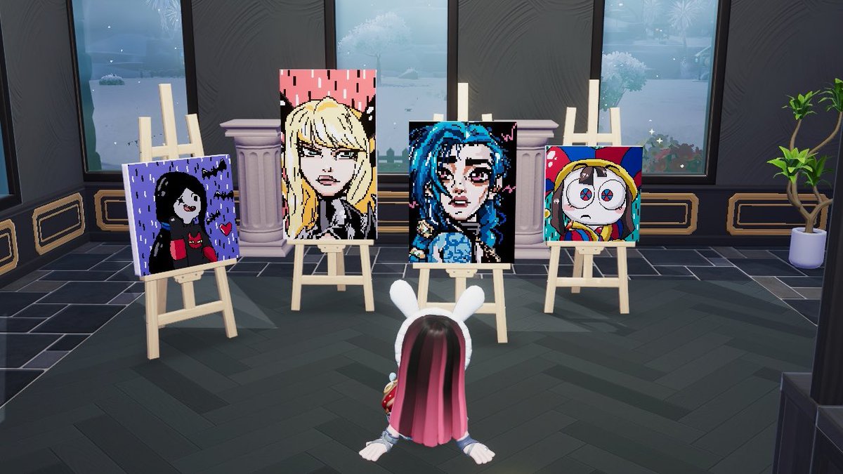 me n my Heartopia paintings :3