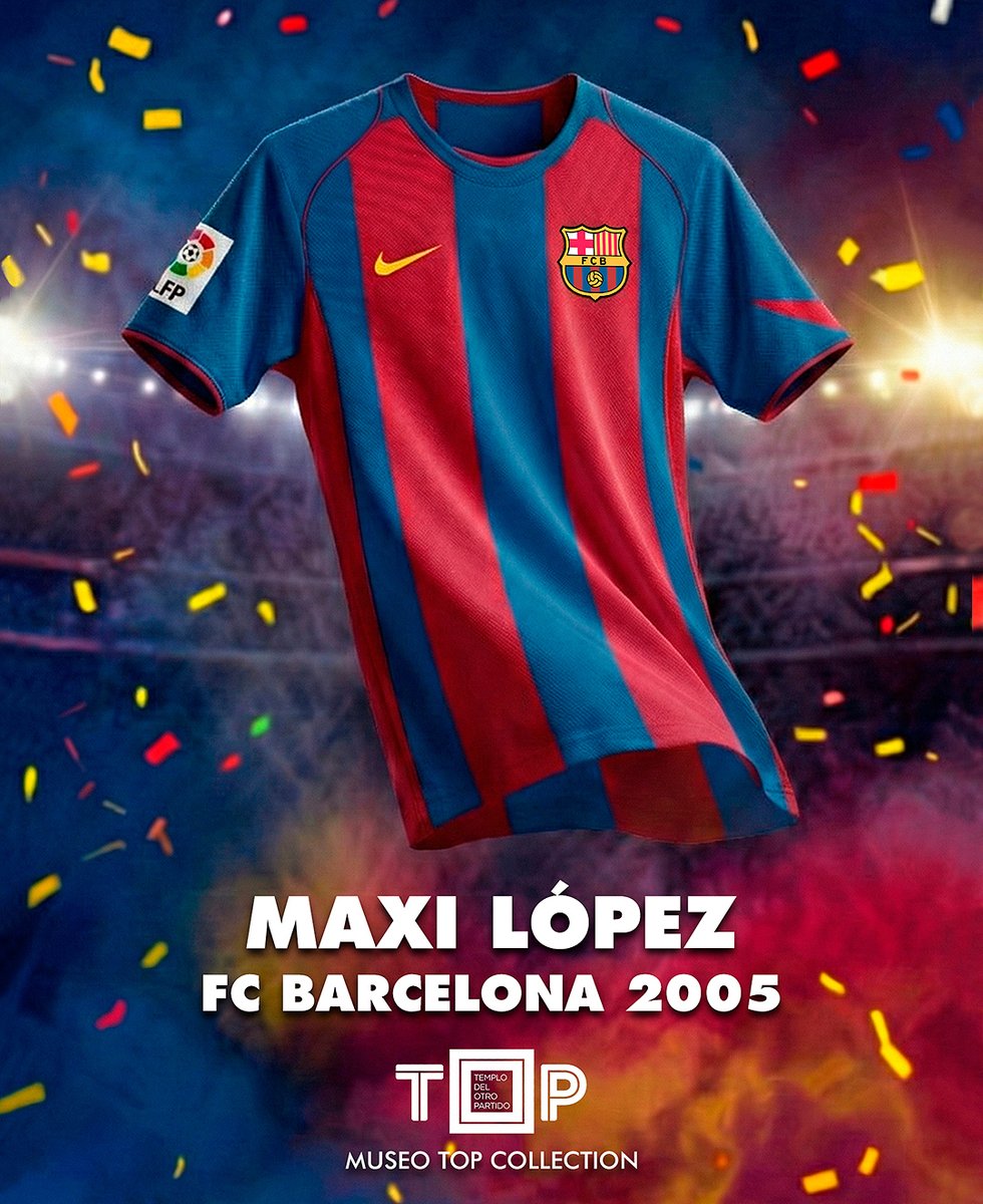 MuseoTOP's tweet image. 29-01-2026. 21° aniversario de Maxi López en el Barça: La camiseta Nike #11 (2005) brilla en el TOP, el Museo de Marketing Deportivo de Claudio Destéfano. Historia completa en Instagram 👉 @museoTOP. Contenido: @mlopezarce #MaxiLopez #FCBarcelona #FCB #MuseoTOP