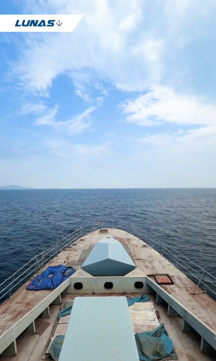 polietzz's tweet photo. LCS 1 first sea going.

She's at sea and on her own power. In addition, the FCR from Rheinmetall has been installed, next will be her VLS. The ship is progressing well. https://t.co/VNuYuJTQel
