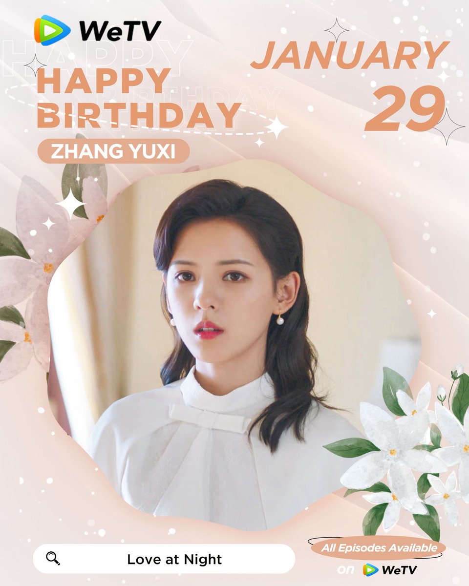 WeTVOfficial's tweet photo. Happy Birthday to #ZhangYuxi🎂💕

Love your performance in #TheLandofWarriors #ABeautifulLie #LoveAtNight 

Looking forward to more of your amazing works. ✨ 

#张予曦 #斗罗大陆之燃魂战 #你的谎言也动听 #夜色暗涌时 #WeTV #WeTVAlwaysMore https://t.co/JsYBEe5gEc