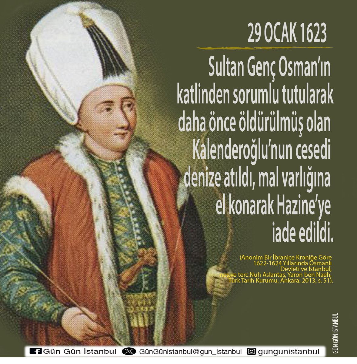 gun_istanbul's tweet photo. #I623 #GençOsman #Kalenderoğlu #YaronbenNaeh #NuhAslantaş #İstanbul #İstanbulunTarihi #GünGünİstanbul @ttkgovtr https://t.co/XRfhSGa10k