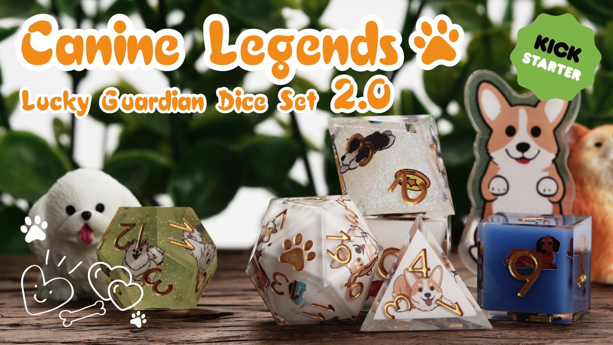 FUNDED! 760% w/ 361 backers! 🐶🎲 Canine Legends 2.0 crushed it – Early Birds sold out in 3 days. Massive thank you legends! ❤️ #CanineLegends #DogDice #Kickstarter #760Funded