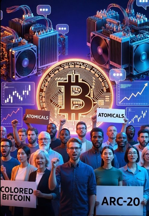 Colored Bitcoin tweet media