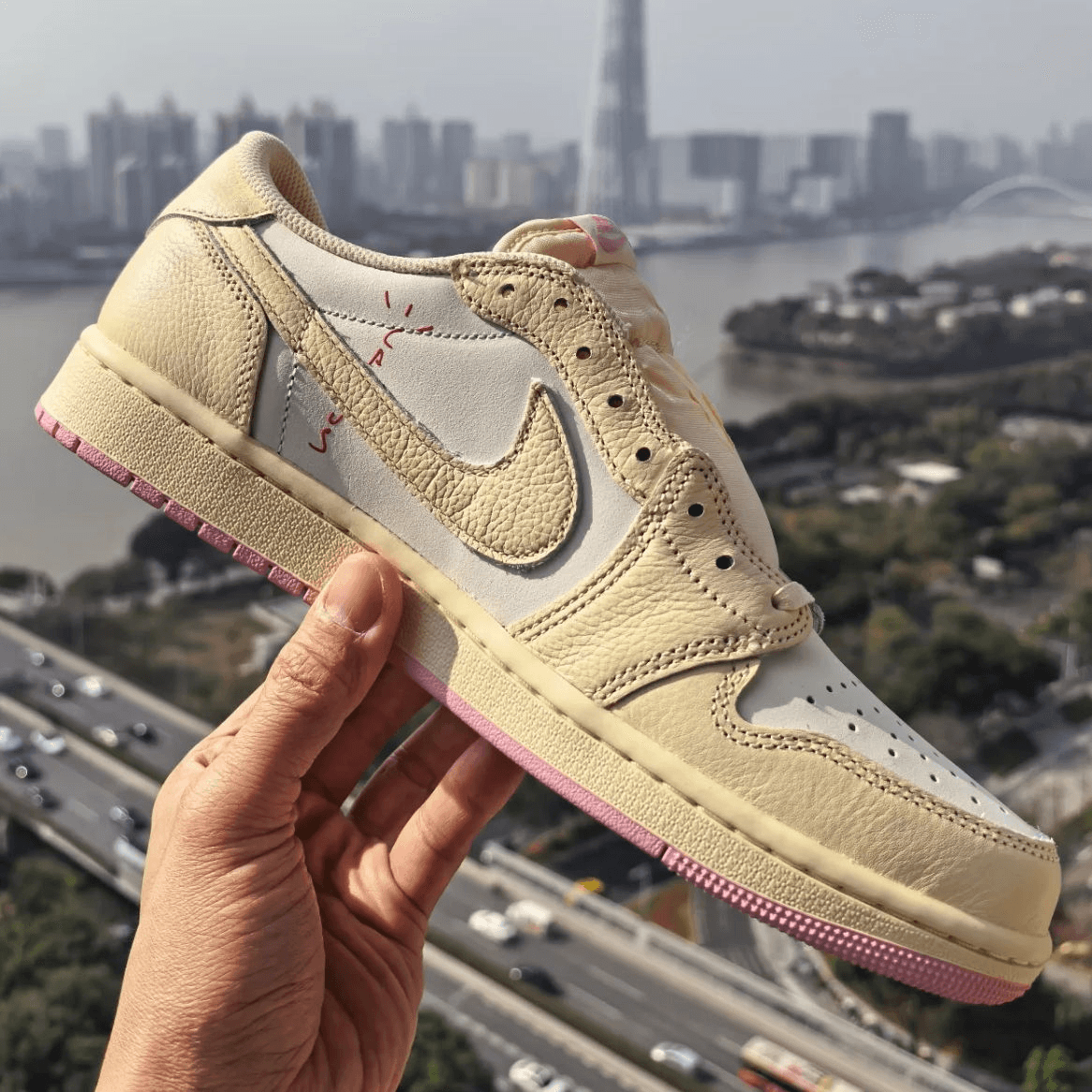 IN HAND LOOK: Travis Scott x Air Jordan 1 Low OG SP 
