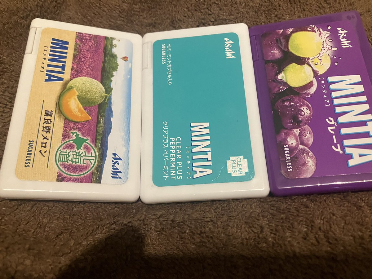 hamiiさまおまとめ 外出する度にミンティアを買うので今私の家には三種類のミンティアがある。