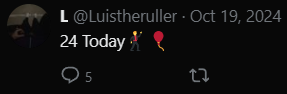 MrTobiasFN's tweet photo. @Luistheruller @brawadis this is u btw😂 if i didnt care about someones dog having cancer, why would i care a random loser online turned 24? https://t.co/7762aXueAj
