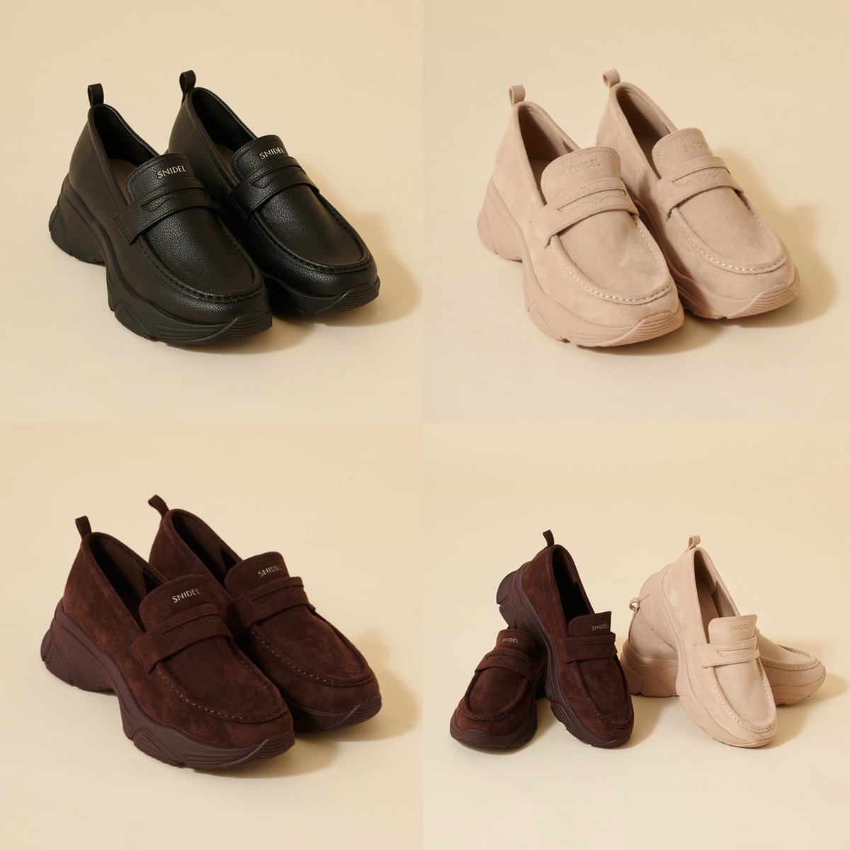 【WEB先行予約受付中✨】
トラッドな雰囲気と快適な履き心地を両立した スニーカーソールローファーが登場‼︎
素材違いで楽しめる3カラー展開です👟
x.gd/BM8ym
