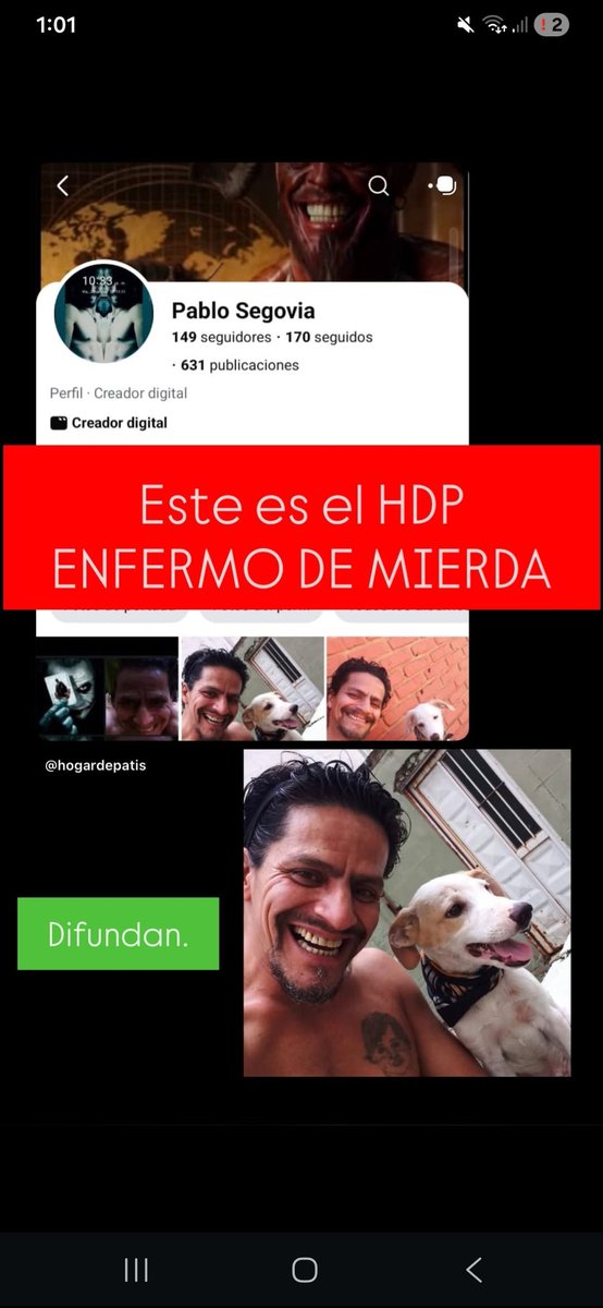 CandeLeguiz's tweet image. PABLO SEGOVIA. UNA MIERDA VIVIENTE