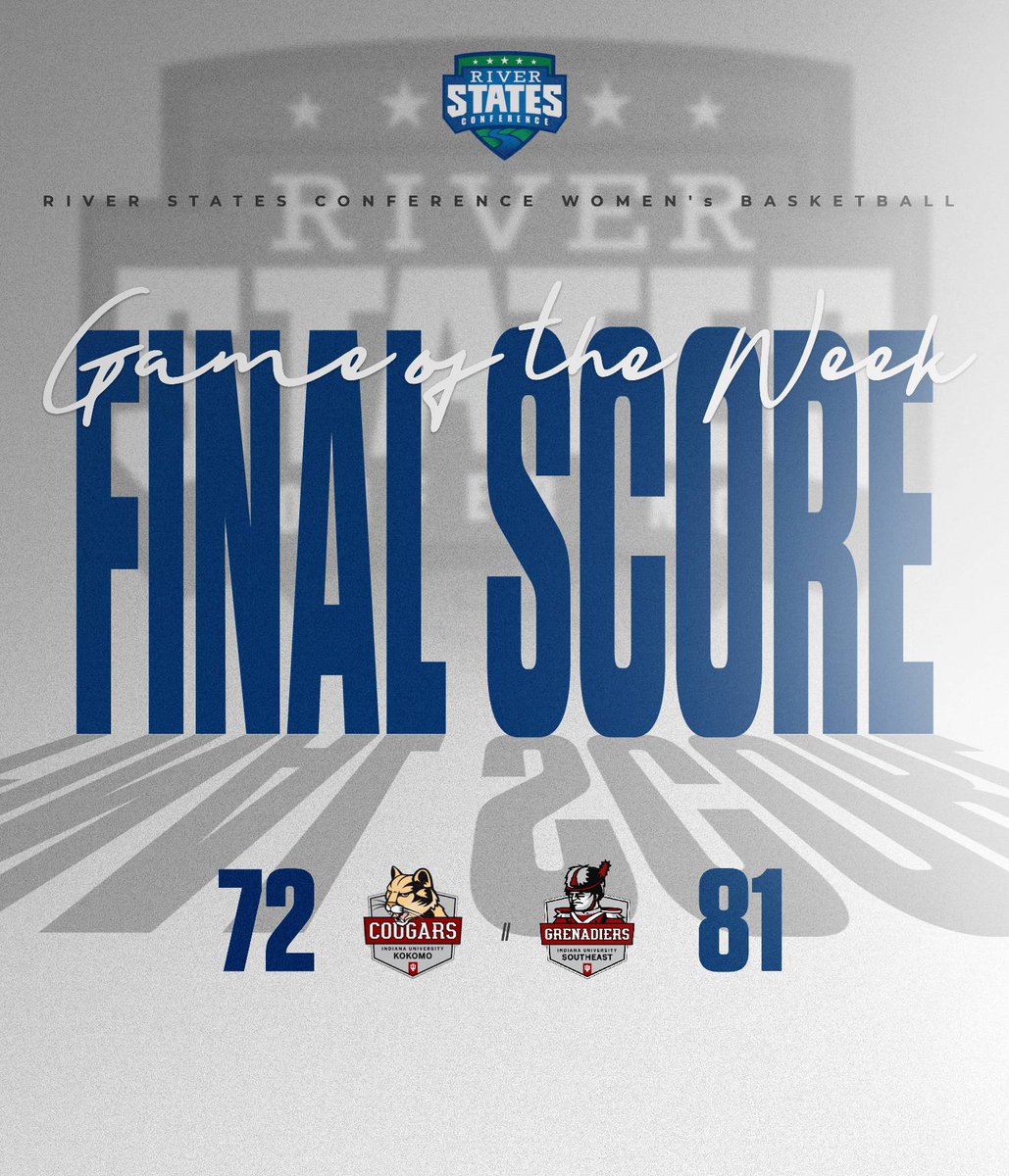 RiverStatesConf's tweet photo. RSC WOMEN's BASKETBALL GAME OF THE WEEK FINAL:

In the RSC's return to play, @IUSWBB picks up a key divisional win over IU Kokomo! https://t.co/rczDoJznRm