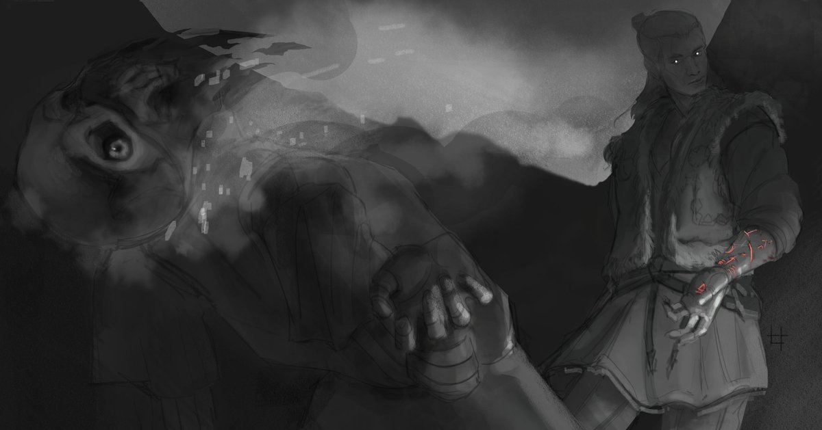 Wrong time, wrong place...  

#fanart #thebloodofdawnwalker #conceptart #dawnwalker