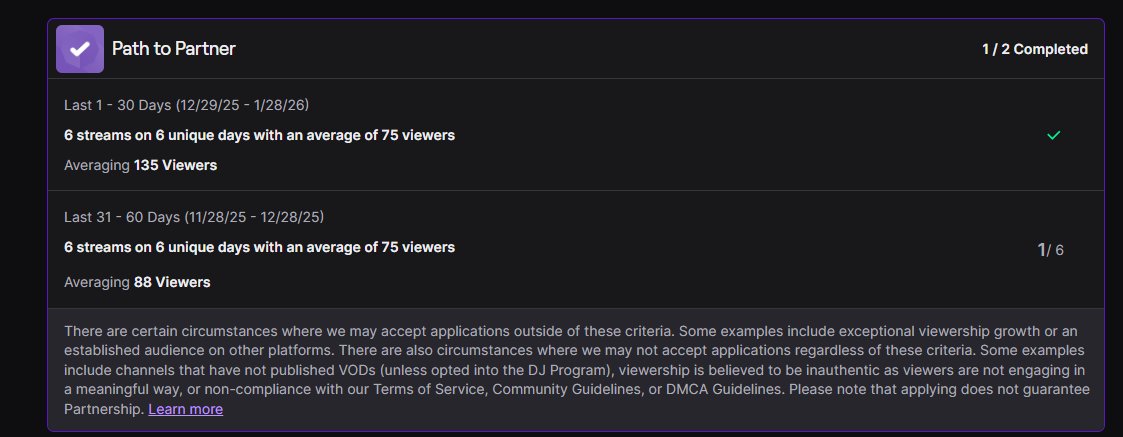 SonnyMovement's tweet image. Every stream feels like another step closer to applying for Twitch Partner.

The momentum is building and I’m honestly so grateful for everyone riding with me and the streams.

We keep pushing until we get to the pinnacle! 🚀

12 hour Riot games stream happening soon 😅