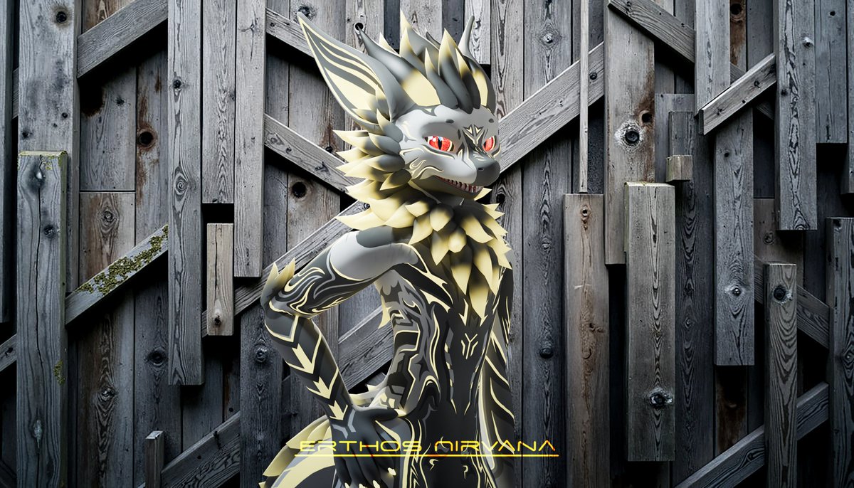 Commission for Aether_foxpaw 
Custom concept of his Fursona