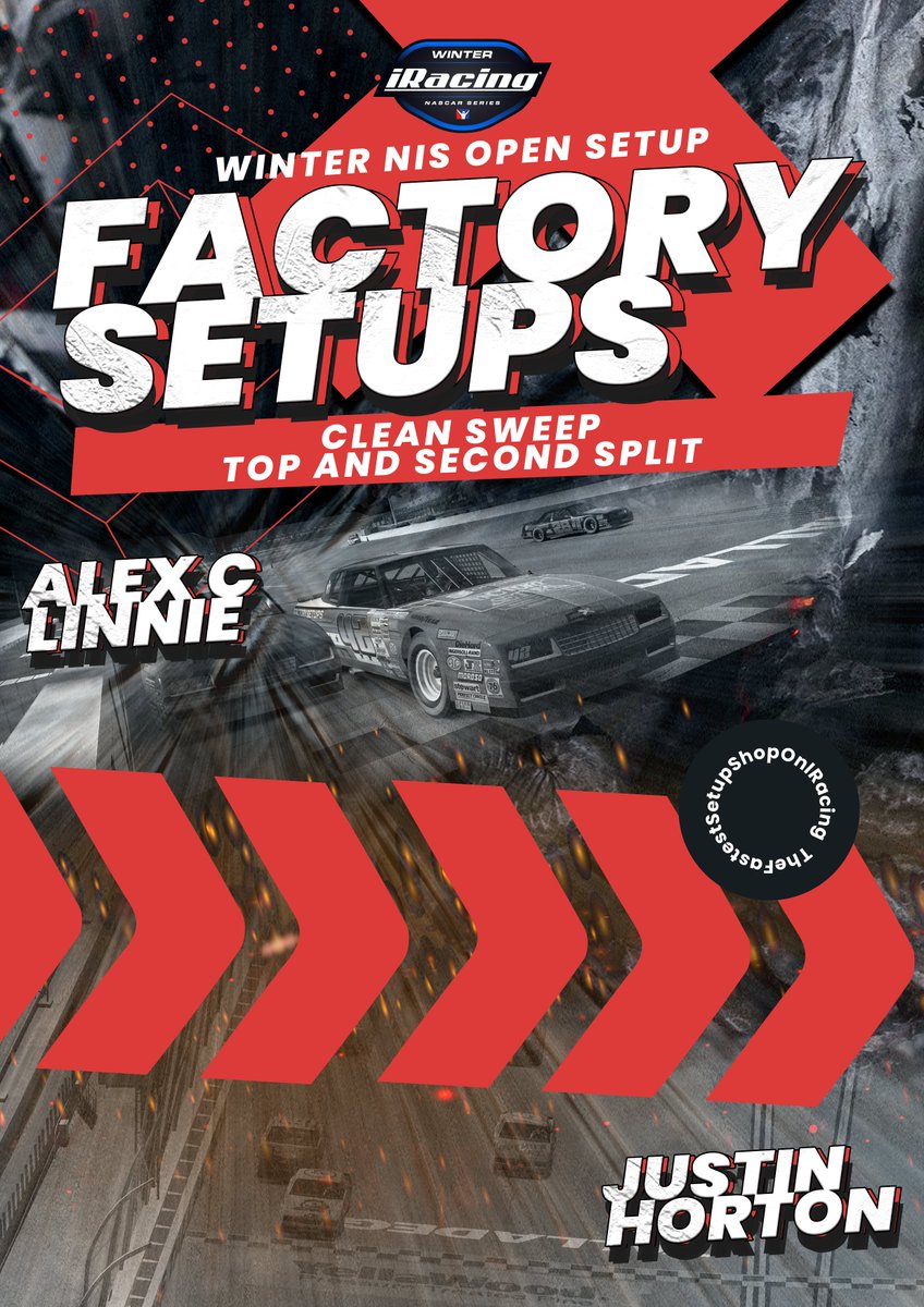 Those <a href="/factorysetups/">Factory Setups</a> powered cars were fast today. Clean sweep of 1st and 2nd split open setup races.