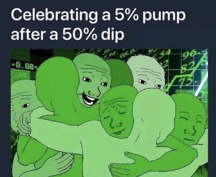 Down 50% last week, up 5% today… WE ARE SO BACK 😂📈 Crypto investors really know how to celebrate the smallest pump 💀🚀 #CryptoLife #BuyTheDip #ECXX