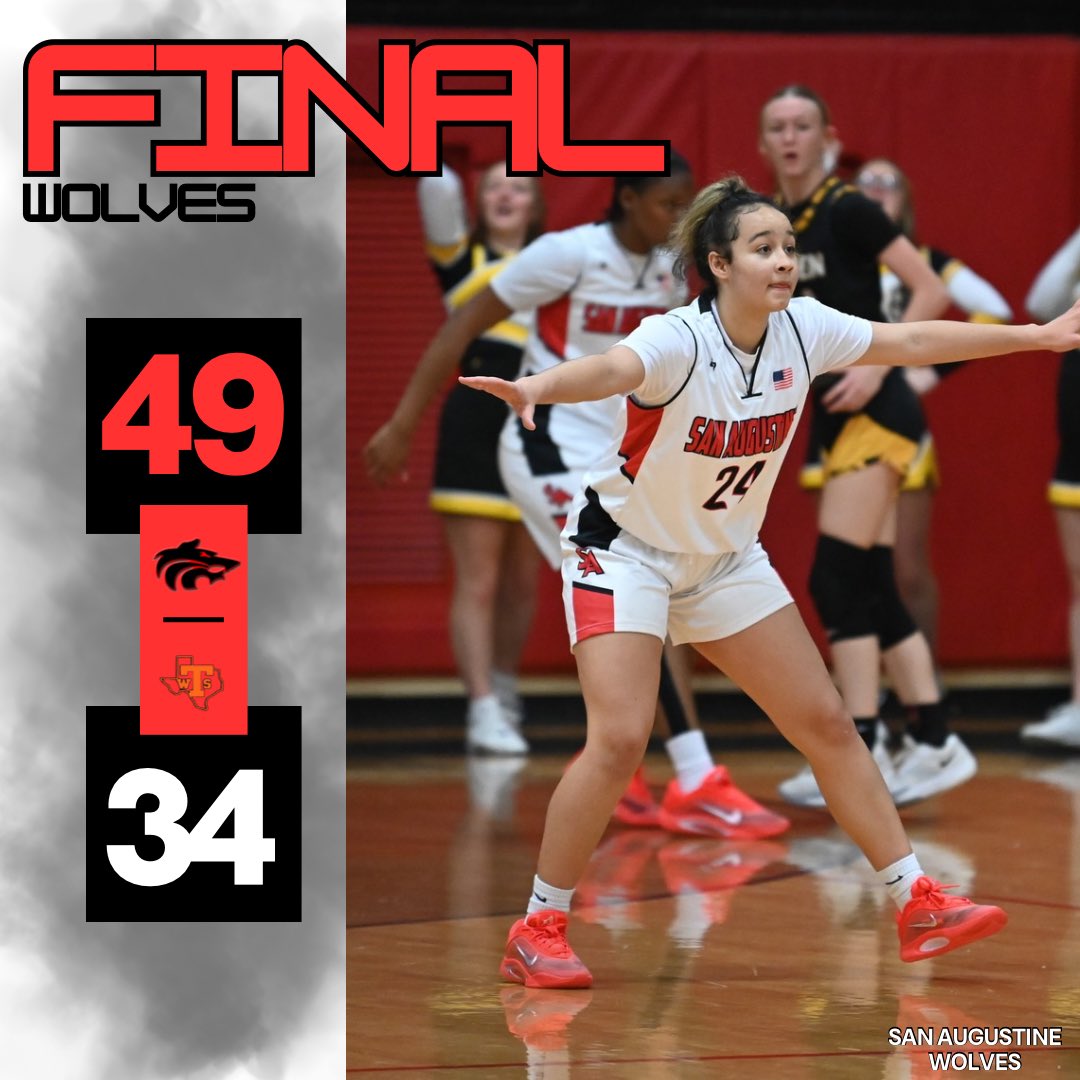 SALadyWolves's tweet photo. 🏀 FINAL FROM LADY WOLVES:

SA 49 - West Sabine 34

Two hard fought wins from both of our Lady Wolves teams tonight!! 

This moves your Varsity Lady Wolves to 7-1 in district play 🔥

@Kerricca14 - 10 points
@ZiunnaWade - 8 points
Braci Mathis - 8 points

#Hardwork #EIE https://t.co/06PFuCbO7n