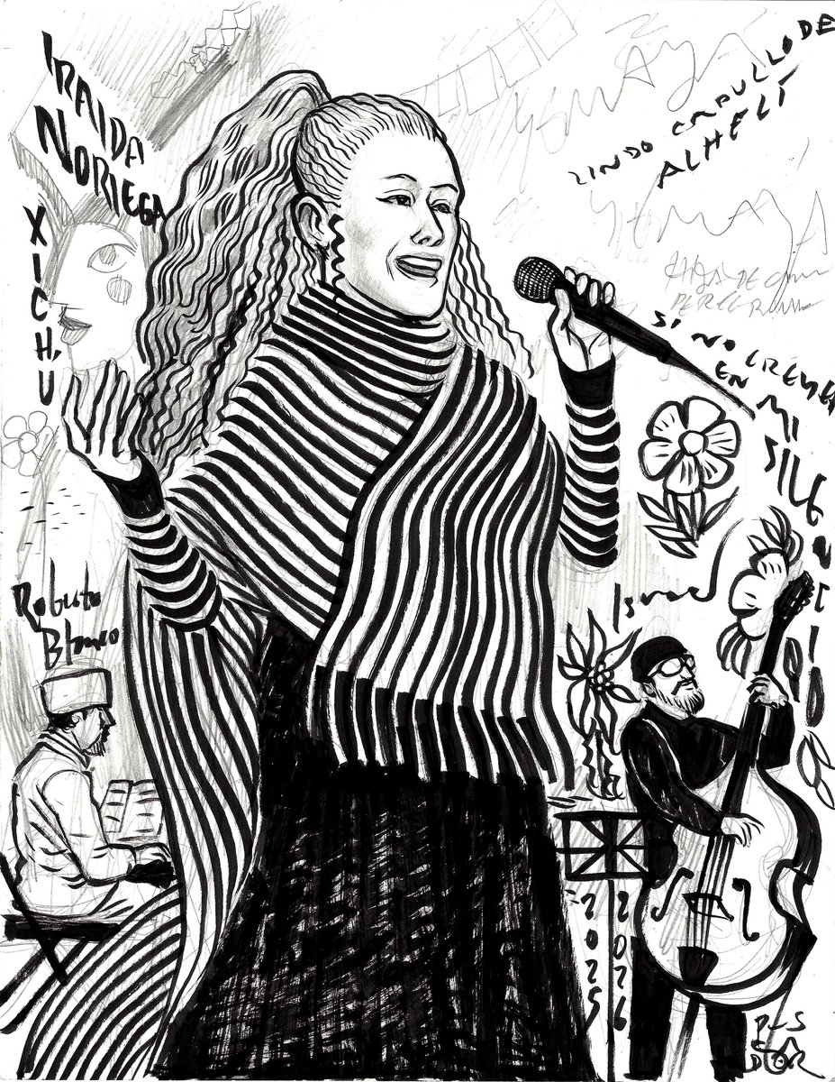La cantante Iraida Noriega, en Xichú.