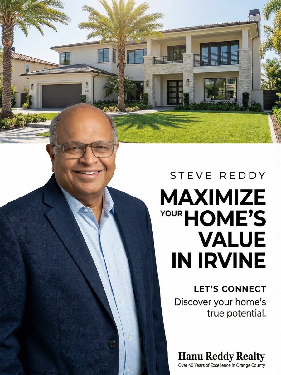 SteveReddy1's tweet photo. Experience matters! Message or call Steve Reddy: 📲 949-450-8810. #homevalue #broker #maximize https://t.co/N1calwVqkq