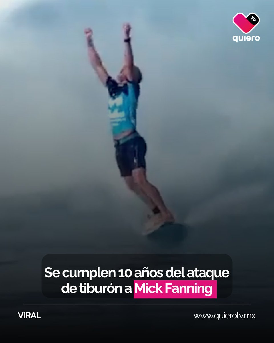 quierotv_gdl's tweet photo. #VIRAL | 10 años atrás el surfista australiano #MickFanning fue atacado por un tiburón blanco enla final del Abierto de J-Bay en #Sudáfrica, el cual, reaccionó golpeándolo para defenderse y posteriormente rescatado; afortunadamente salió ileso. https://t.co/xVQ8kG58uL