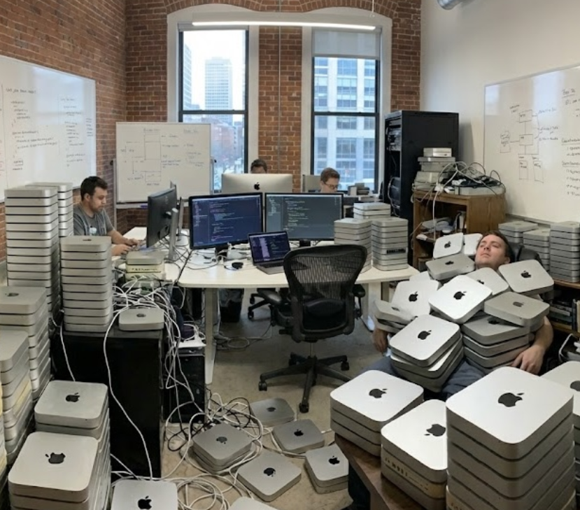 akramcodez's tweet photo. In 2030: tech company with ~500 employees https://t.co/B5zE5S4pSi