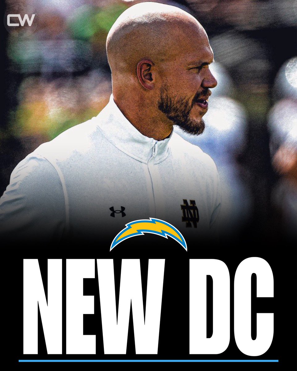 The #Chargers are hiring Chris O’Leary as their defensive coordinator, per the team. 

O’Leary was with the Chargers as a safeties coach under Jesse Minter in 2024 before going to become Western Michigan’s defensive coordinator. 

O’Leary returns to the Chargers where he worked