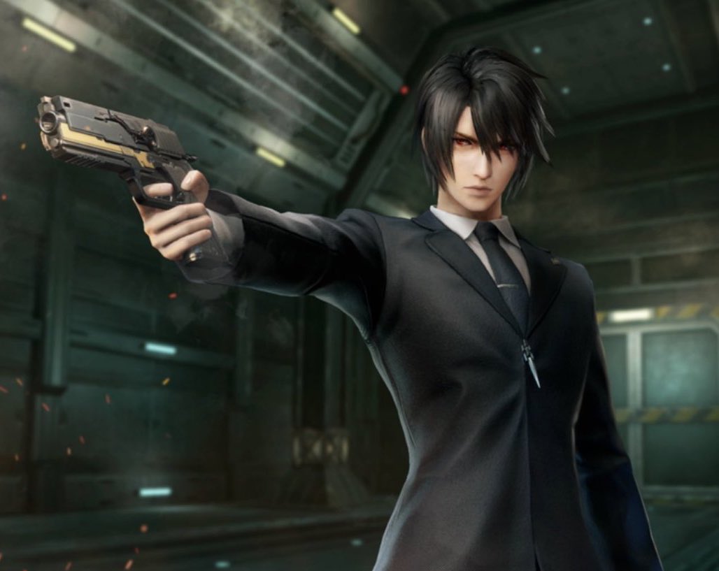 aitaikimochi's tweet image. Turk Vincent portrait and wallpaper from FF7EC x Dirge of Cerberus event, perfection 😌