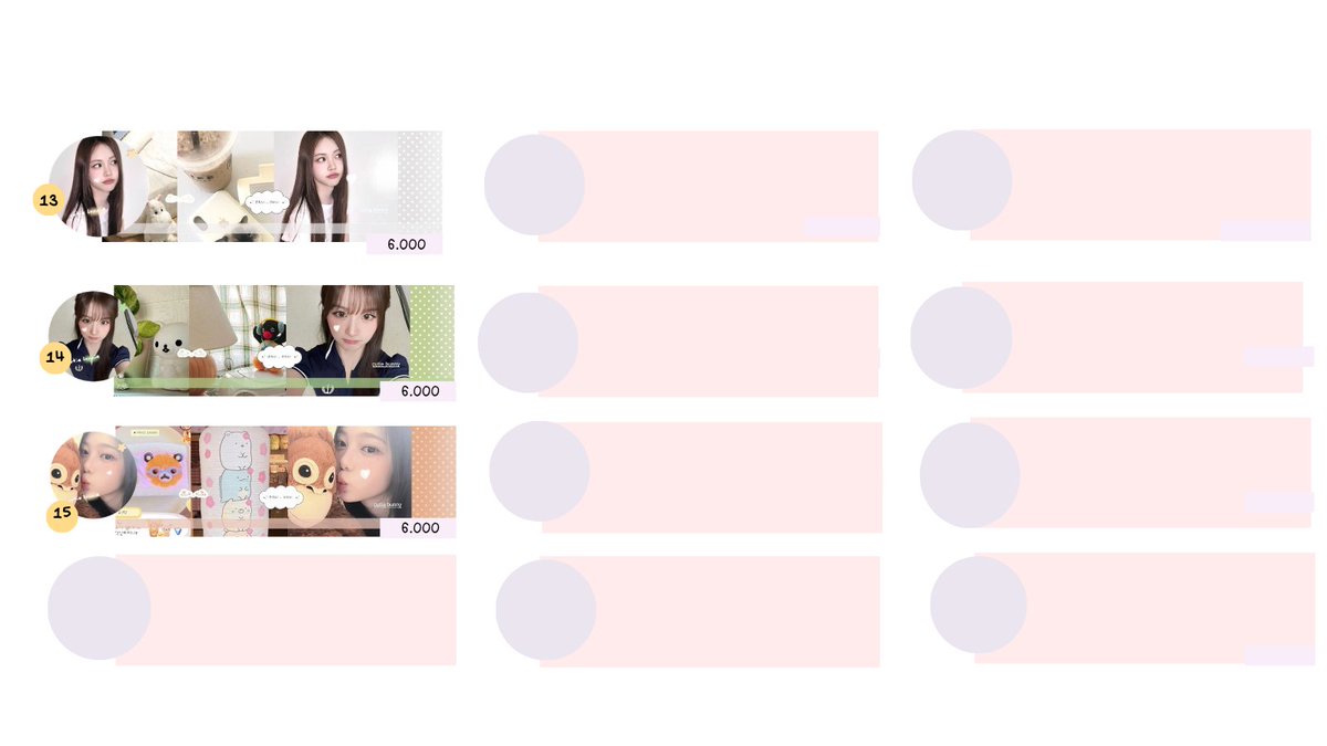 help retweet, terimakasih ♡ #zonauang

hai semuanya, aku masih ada ya layout ready stock rs karina, yuha, carmen, ian, windah, wonyoung, sullyoon all free retext ♡