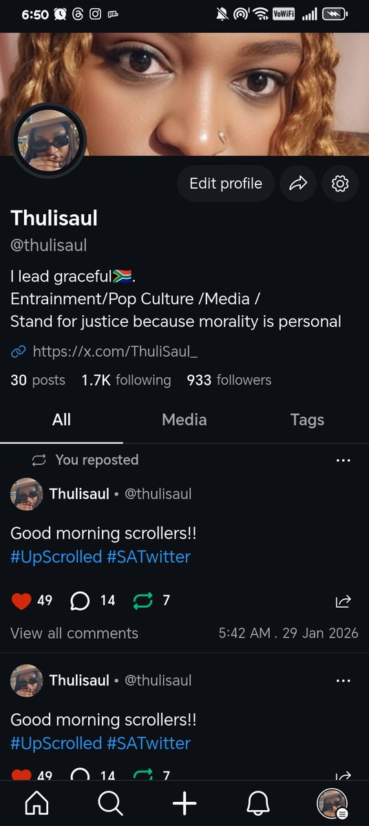 ThuliSaul_'s tweet photo. We're moving! The aim is to grow and build! #UpScrolled #SATwitter

Yall pull up! #BBMzansiS6 https://t.co/8r9D7eU62O