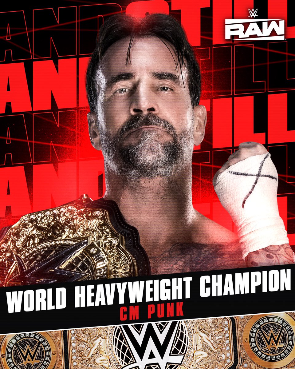Not the way he wanted to win. Not the ending anyone wanted to see.

Your Winner…

AAAAANNNDDD STIIIIIIIIIIIIIIIIIIIIIIIIILLL WORLD HEAVYWEIGHT CHAMPION, “THE BEST IN THE WORLD” CM PUNK!!!!!

#WWERaw