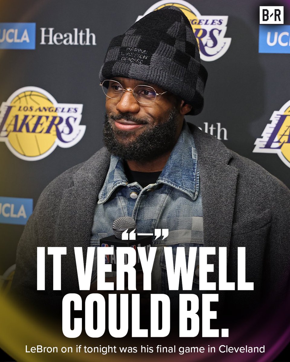LeBron said we could have just seen his last game in Cleveland 🥺

(via @spectrumsportsnet)