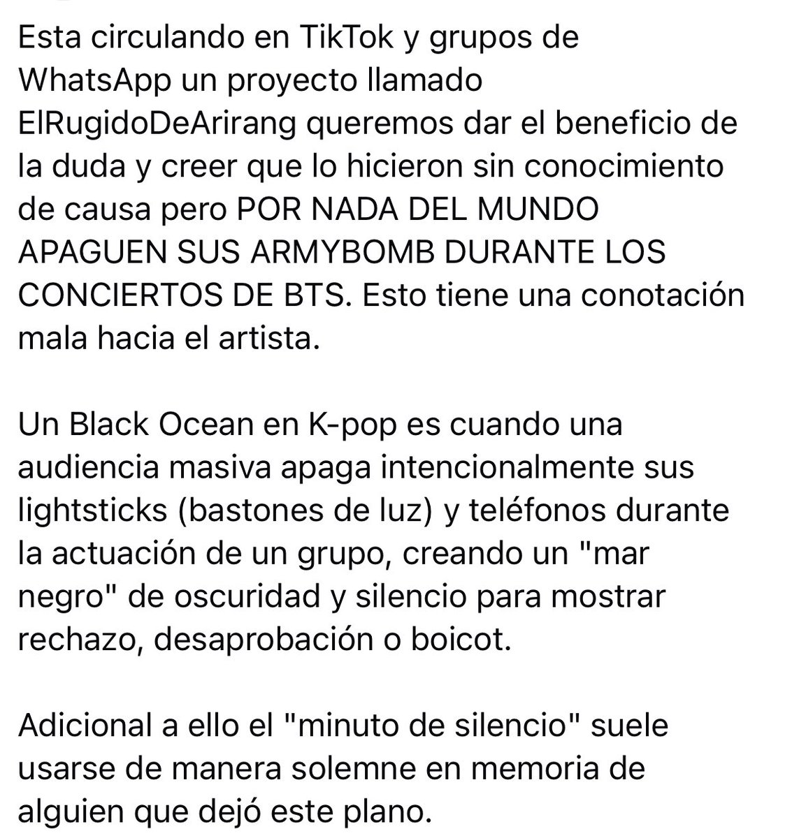 namutws's tweet photo. Lo sabia era un pésimo proyecto para México, no se quien lo saco pero no se les ocurra hacerle black ocean a bts 🫵🏻 nada de silencio para que los de afuera se escuchen, y si van a seguir un proyecto que sea el de una fanbase y todas estemos de acuerdo https://t.co/fbuzmUgG64