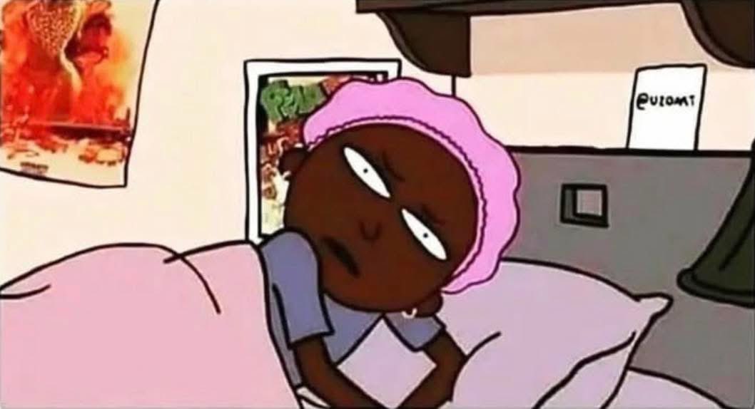 Callunc's tweet image. My family turning the lights on to talk to me like I can't hear in the dark