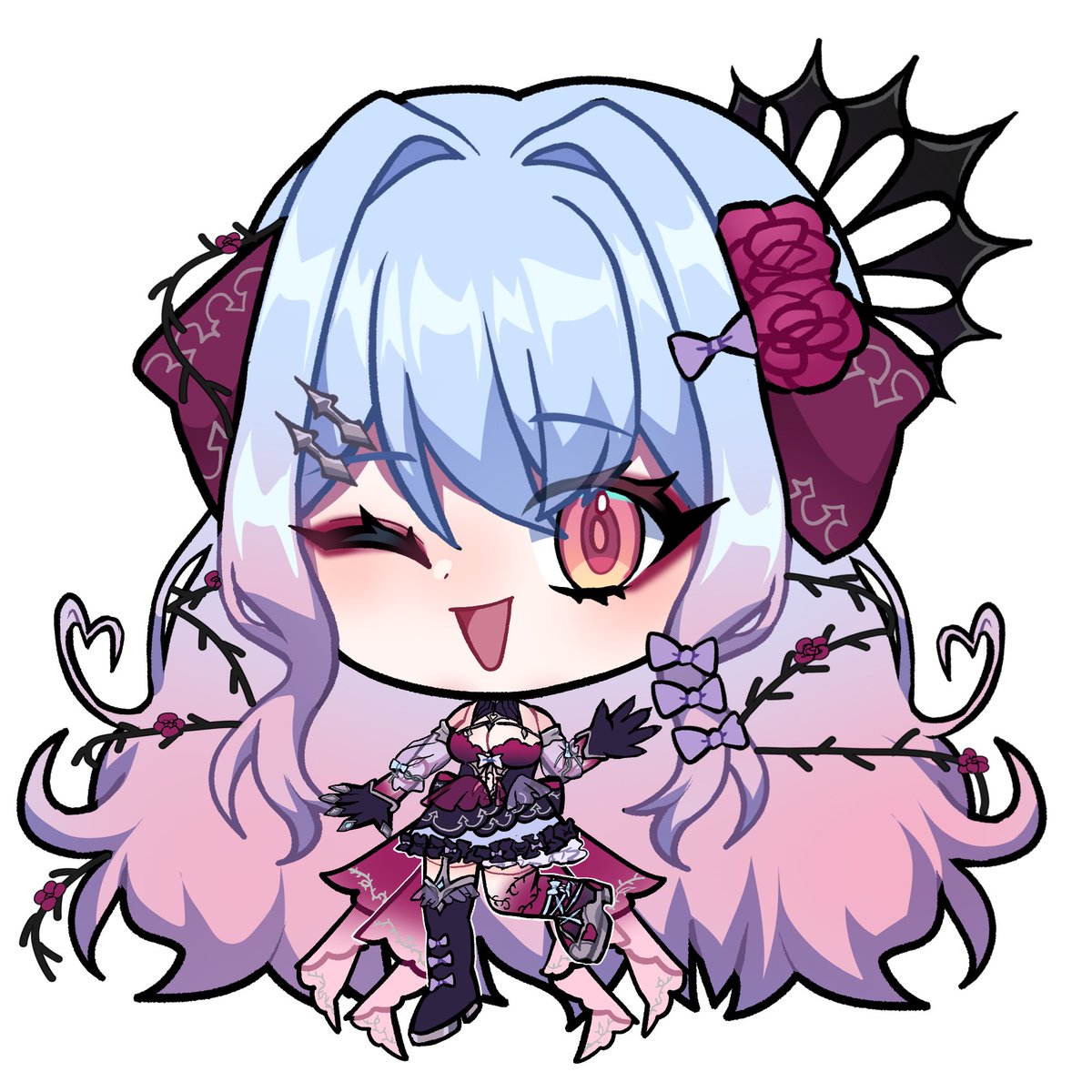 ScyllaLavenrose's tweet image. Scylla (Haunted Gothic Lolita Doll) + Lireia (Undead Princess of Purgatory) = ??? (Haunted Doll Princess)