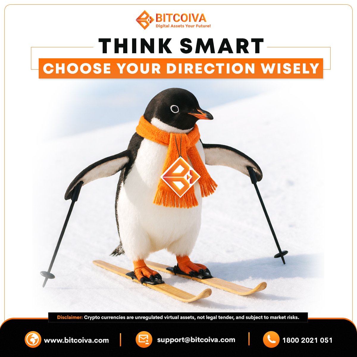 Think smart. Move steady. Choose the right direction in crypto. Visit:  https://t.co/FpfDQgbztt #bitcoiva #bitcoin #penguin