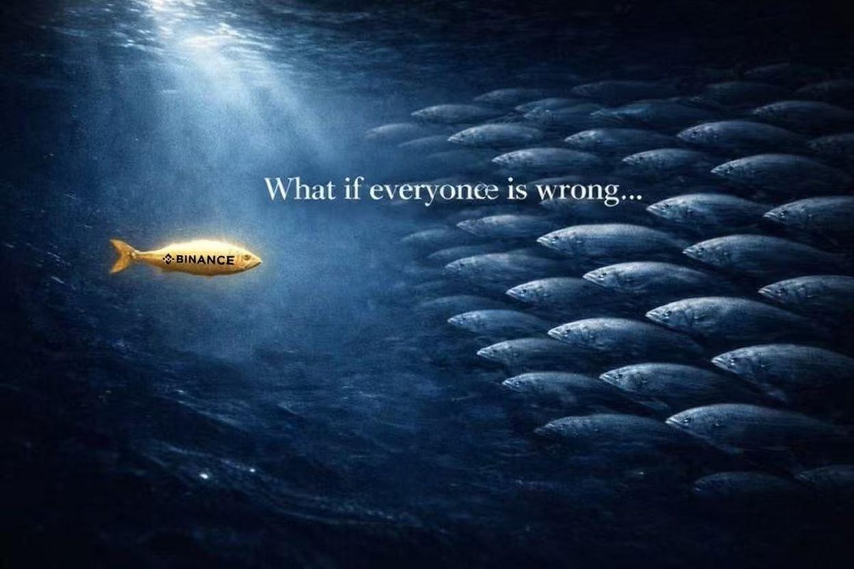 What if everyone is wrong?
Even then, the penguin still eats the fish 🐧🐟
Because truth doesn’t argue. It survives.
Noise comes and goes.
Conviction stays quiet.
You can’t change the world
unless you start with yourself.

<a href="/cz_binance/">CZ 🔶 BNB</a> #BNB <a href="/BNBCHAIN/">BNB Chain</a>