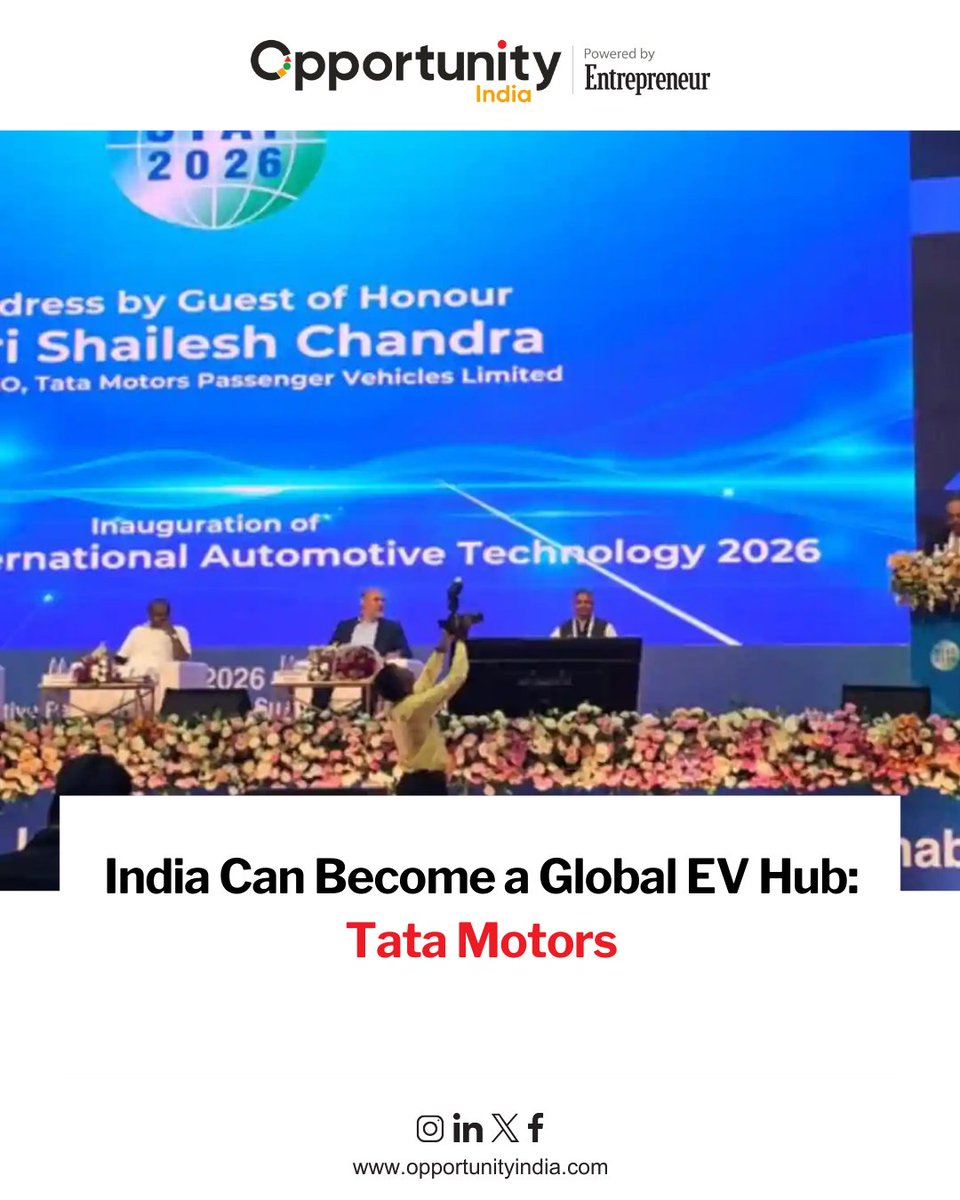 India Can Become a Global EV Hub: Tata Motors

Tata Motors Passenger Vehicles MD Shailesh Chandra said India has a strong opportunity to emerge as a global hub for electric and sustainable mobility amid rapid changes in the auto sector.

#TataMotors #ShaileshChandra #EVHub