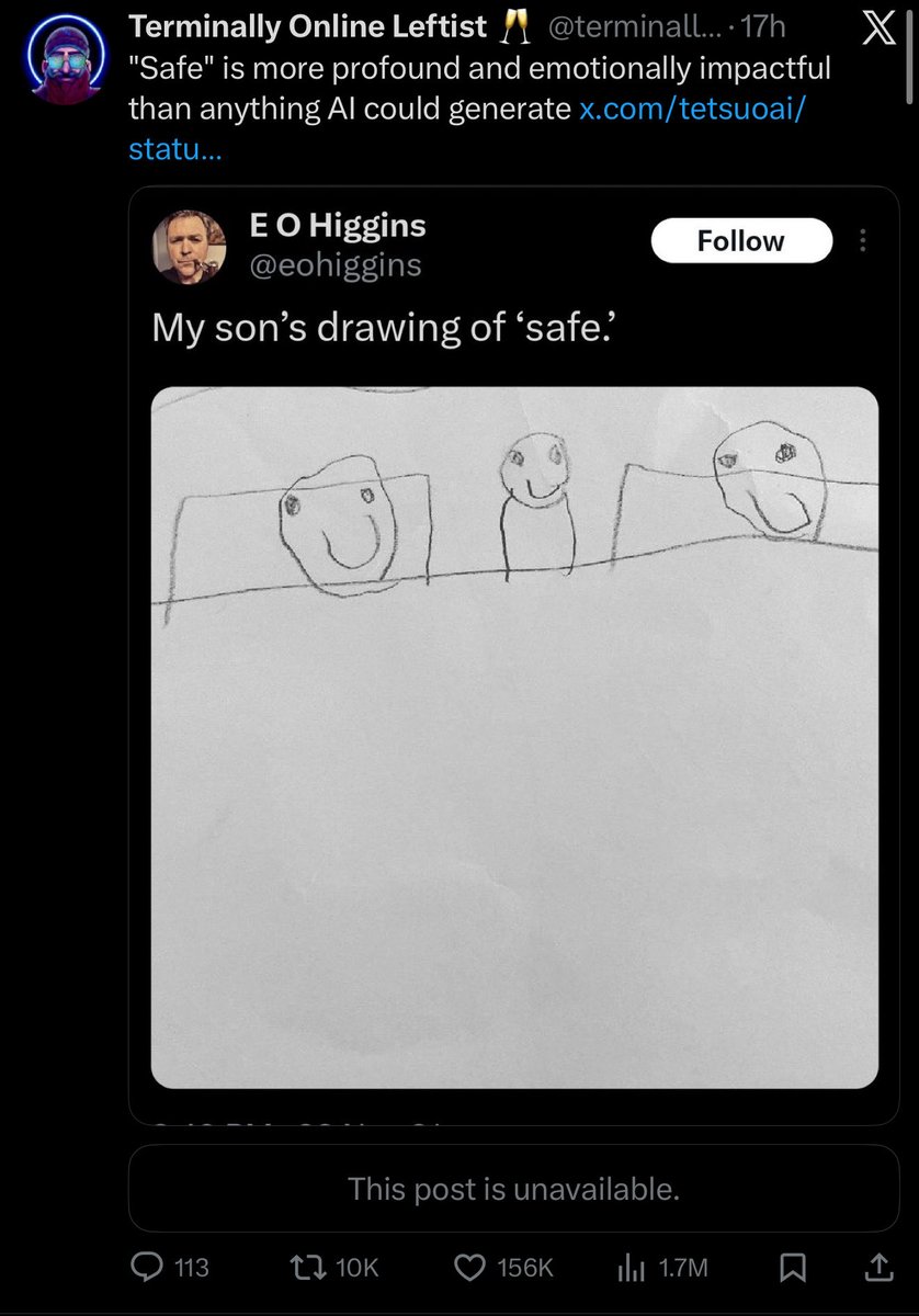 DankSoulz3's tweet photo. @Kekius_Sage Just FYI this guy is lying and ripped off this viral tweet from hours prior. Sad part is he probably used AI to generate the image 

Fuck urself https://t.co/dWtFNmBpOB