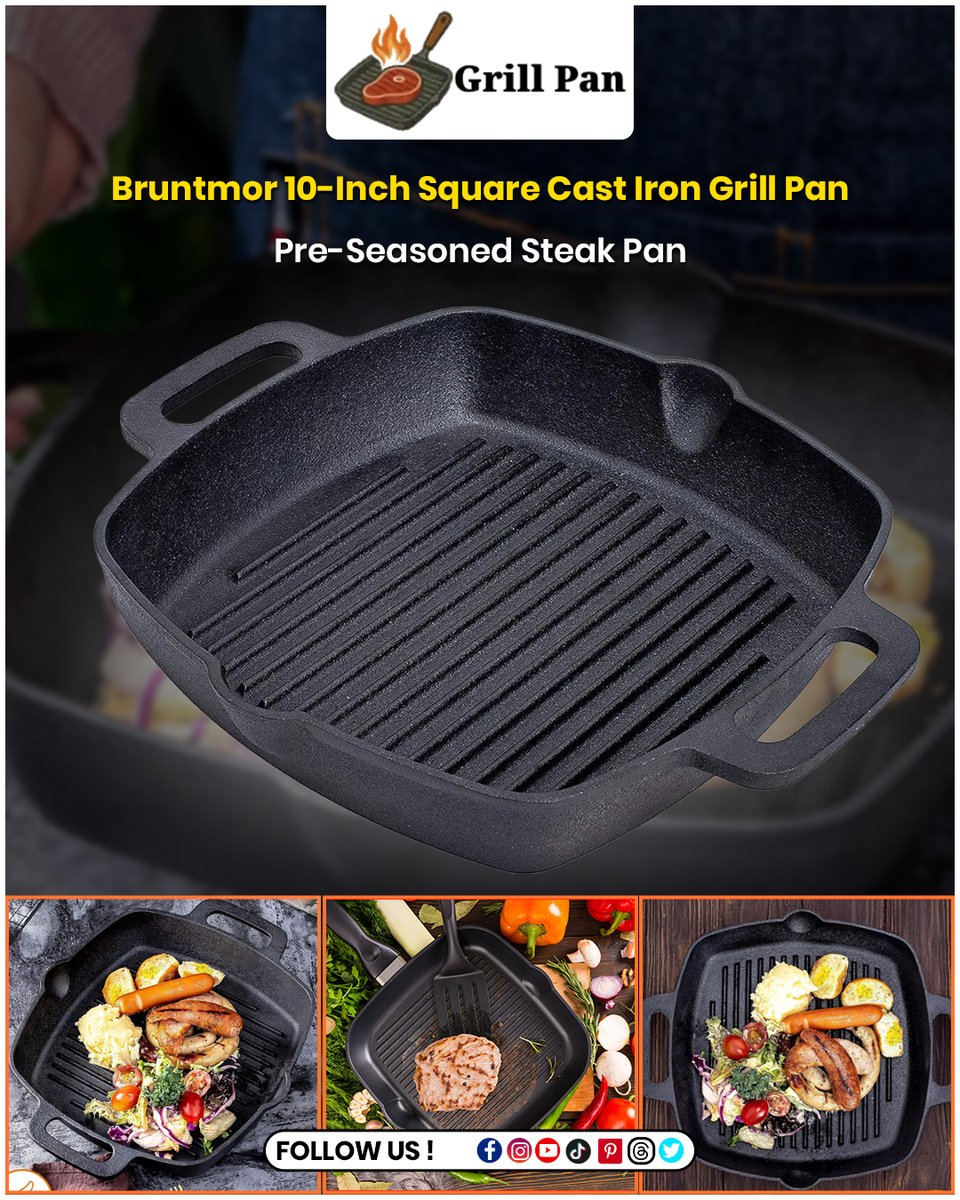 pangrill7's tweet image. Want perfect grill marks without a BBQ?
A cast iron grill pan is the secret 

grill-pan.org

#CastIronCooking #GrillPan #SteakTips #HomeChef #BBQAtHome