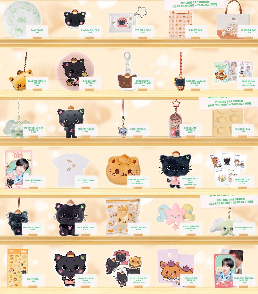 📣］NCT WISH WISH BAKERY ＼ ｜📅日程｜ 2/1 MD LIST 2/2 POP-UP